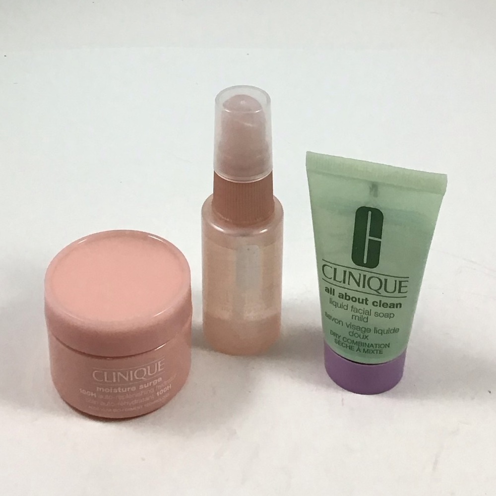 New Clinique Moisture Surge 100H Replenishing Hydrator 1 fl oz + Face Spray 1 oz